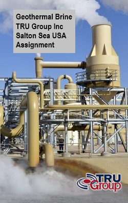 Salton Sea Geothermal Brine Lithium Extraction Simbol Materials TRU Group USA 