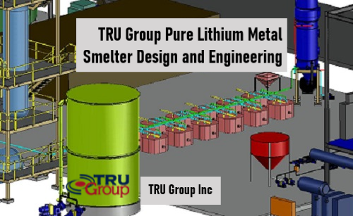 tru group pure lithium metal and alloy smelter design engineering